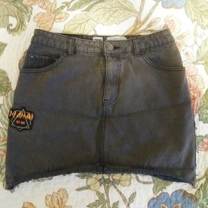 Def Leppard Denim Pencil Skirt
